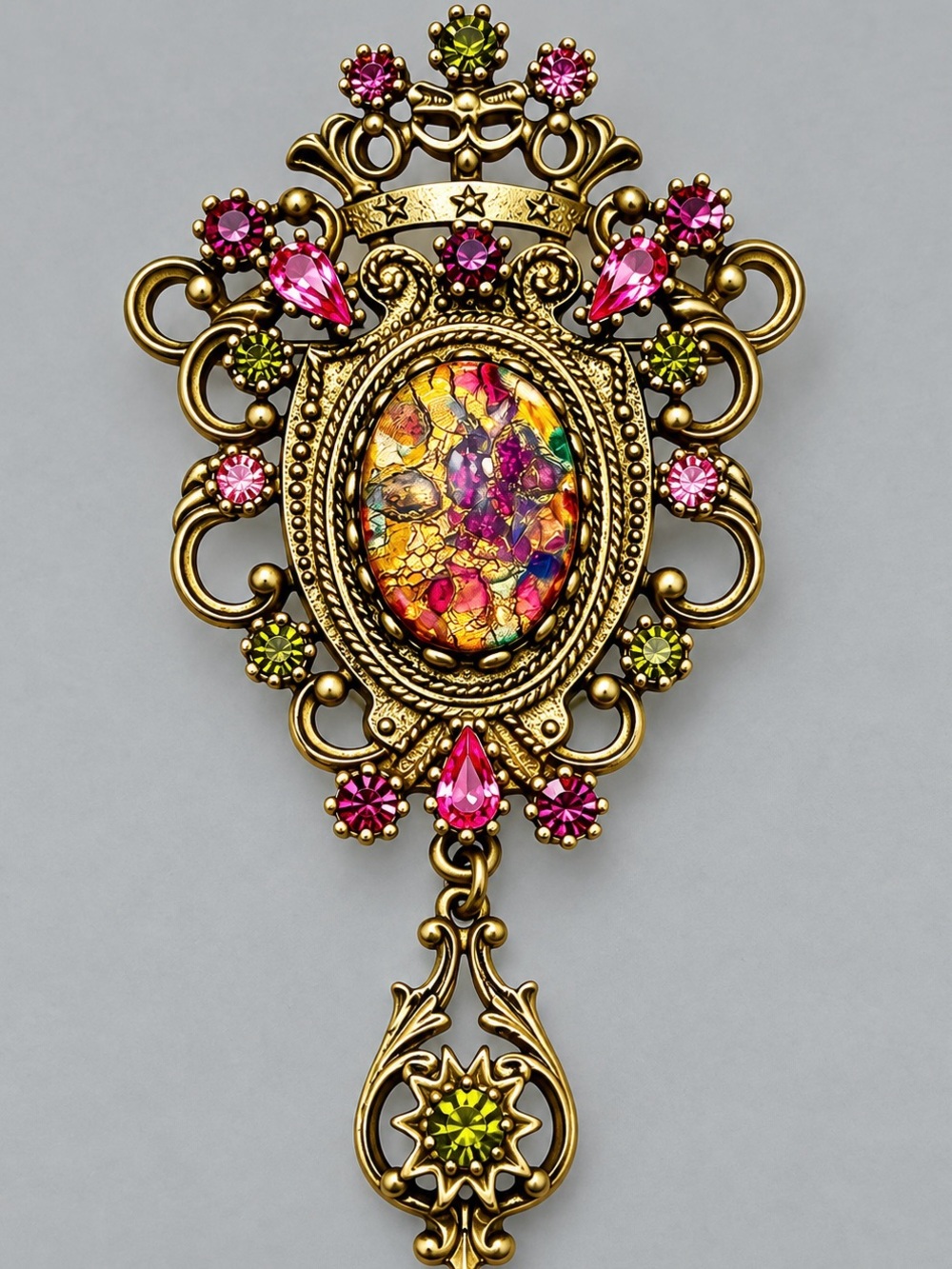 Sarah Coventry Contessa Brooch Vintage #cz400